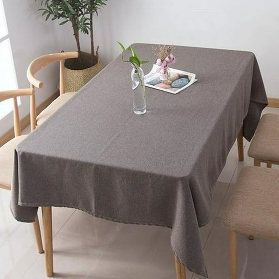 Cterwk Linen Tablecloth Rectangle Washable Table Cloth for Dining, Parties, Holidays, Picnic, 16" x 24"