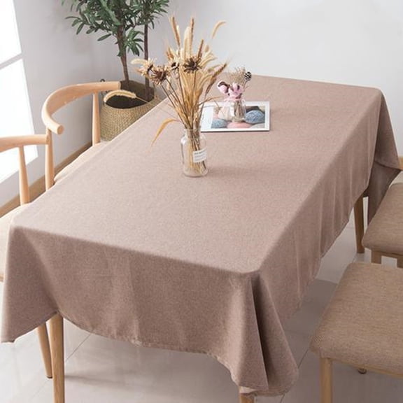 Cterwk Linen Tablecloth Rectangle Washable Table Cloth for Dining, Parties, Holidays, Picnic, 24" x 24"