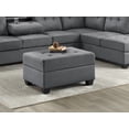 thumbnail image 1 of Cterwk Modern Solid Wood Frame Gray Fabric Upholstery Storage Ottoman for Living Room, Office, 1 of 5