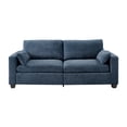 thumbnail image 1 of Cterwk Modern Upholstered Sofa Couch with Wood Frame, 2 Seat Loveseat Sofa for Living Room, Bedroom, Office, Blue, 1 of 5