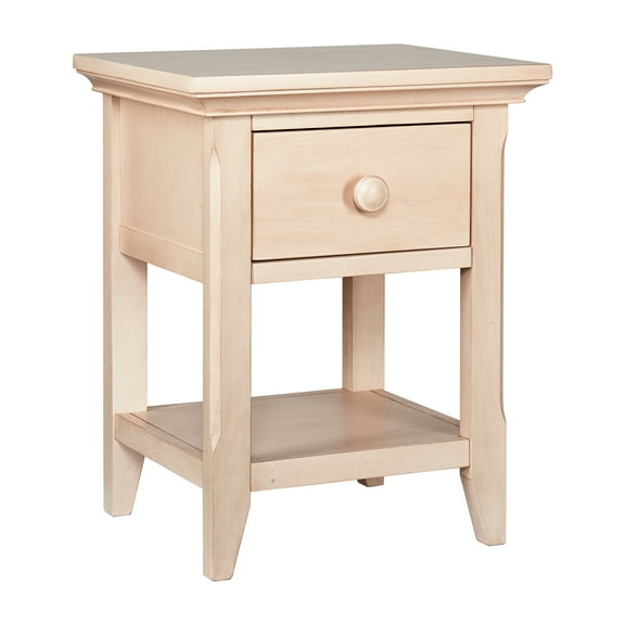 Cterwk Nightstand Beside Table with Drawer, Beige