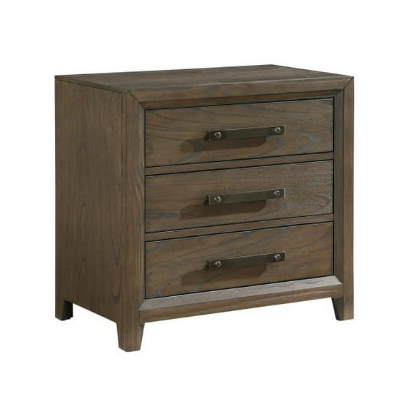Cterwk Nightstand of 3 Drawers Classic Design Bedroom End Table