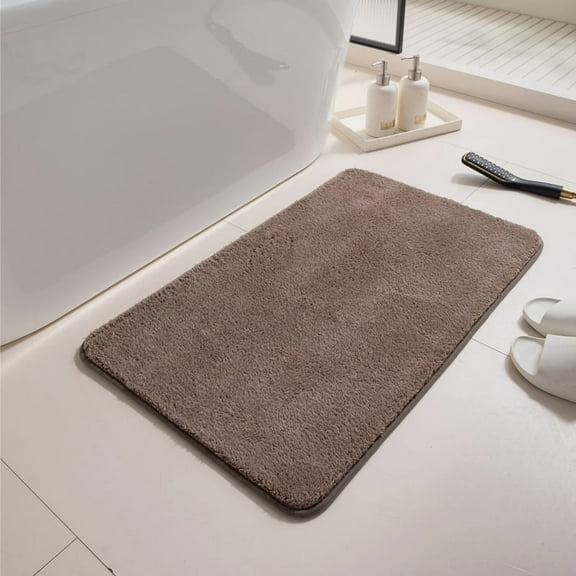 Cterwk Non Slip Bathroom Rug Absorbent Mats Quick Dry Machine Washable Bath Rugs for Bathroom, Bathtub, Kitchen, 15" x 23"