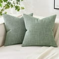 thumbnail image 1 of Cterwk Pack of 2 Linen Decorative Throw Pillow Covers Soft Square Pillow Case for Sofa Couch Bed Chair, 16x16 inch, 1 of 8