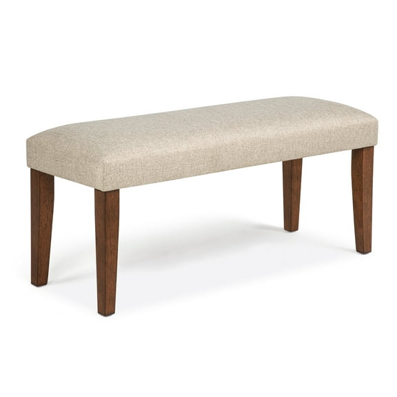 Cterwk Plush Upholstered Seat Dining Bench for Living Room, Dining Room, Brown