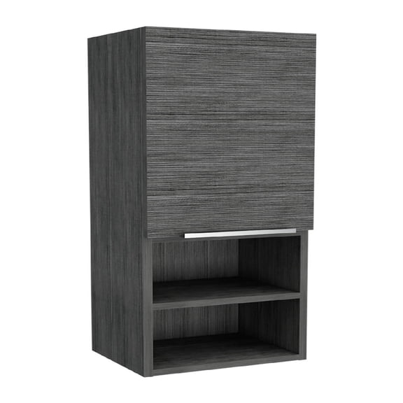 Cterwk Rectangle 2 Shelf Medicine Cabinet, Dark Brown