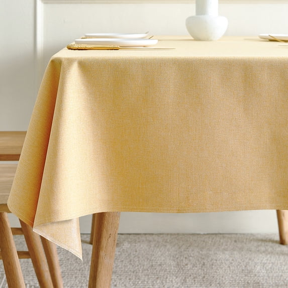Cterwk Rectangle Tablecloth Waterproof Table Cloth Linen Washable ...