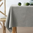 thumbnail image 1 of Cterwk Soft Linen Table Cloths Rectangle Solid Color Tablecloth Waterproof Table Cover for Kitchen Dining Holiday Party, 35" x 35", 1 of 7