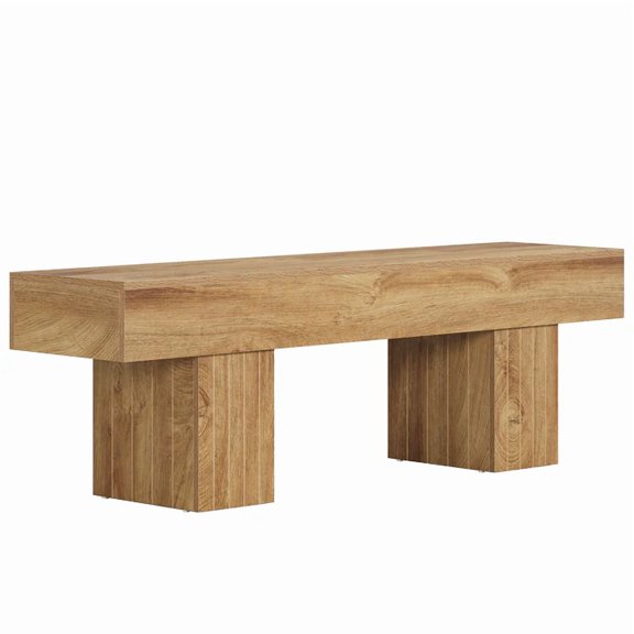 Cterwk Wood Dining Bench for Entryway, Living Room, Dining Room