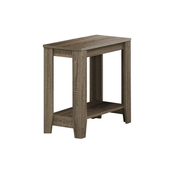 Cterwk Wood Side Table with Bottom Shelf, End Table for Living Room, Bedroom, Light Brown