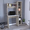 thumbnail image 1 of Cterwk Writintg Desk, 2 Superior Shelves, 5 Cubbies, Light Gray, 1 of 6