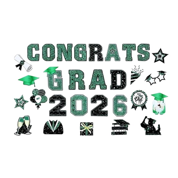 Cthrlog 2026 Grad Car Magnets 30Pcs – Magnetic Congrats Graduation Decals for Class of 2026 Parade Decorations – Refrigerator & Garage Door Stickers, Graduation Party Supplies