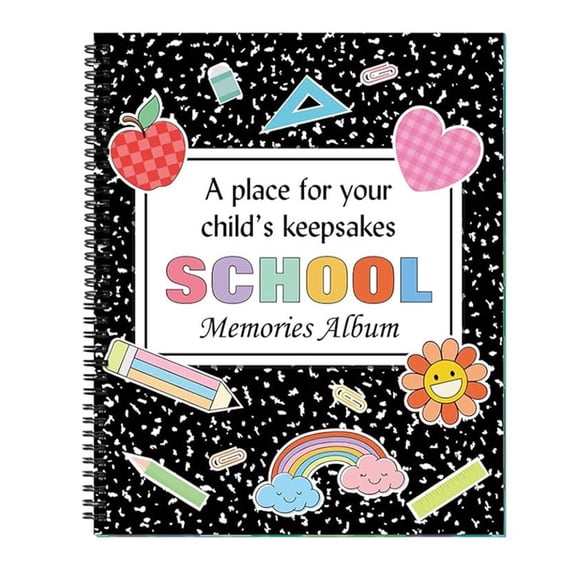 Cthrlog Children's School Commemorative Album Photo Portfolio Storage Book for Kids Graduation Keepsake Gift 2026 Class Memory Organizer for Preschool Kindergarten Elementary decor