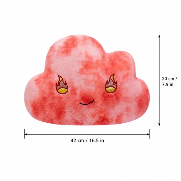 Cthrlog Cloud Pillows Decorative Throw Pillow Soft Plush Cloud-Shaped Cushion for Couch Bed Kids Room Home Decor Gift 16.5 Inches Fire Clouds Design A