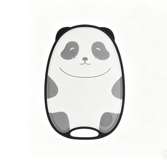 Cthrlog Creative Cute Panda Cutting Board Kitchen Vegetable Fruit Chopping Board Non-Slip Anti-Bacterial Food Grade Plastic for Home Cooking Prep Countertop Use