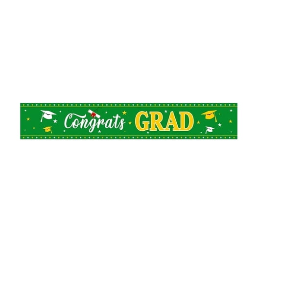Cthrlog Graduation Flag 2026 Graduation Decorations Party Banner Photo Prop Decoration for Graduation Celebration Home Yard Outdoor 1PC Green Design
