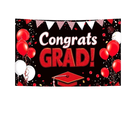 Cthrlog Graduation Party Decorations 2026 Graduation Decorations Hanging Flag Background Cloth Photo Backdrop for College High School Graduation Ceremony Celebration 1pc