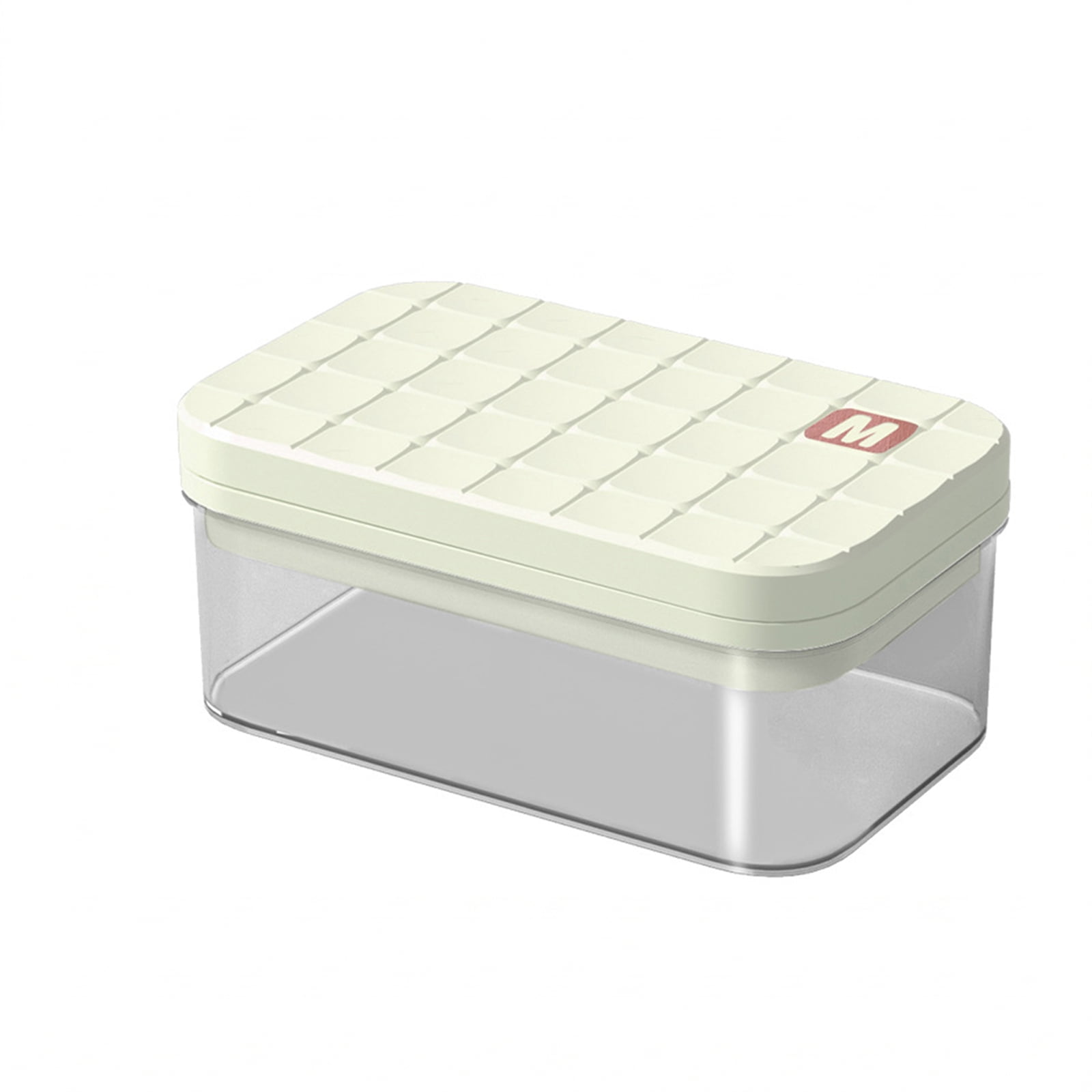 Cthrlog Ice Cube Mold Food Grade Household Press Tray Large Capacity Storage Box Refrigerator Homemade Ice Grid for Kitchen Party DIY 1 Pack