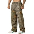 thumbnail image 1 of Cthrlog Mens Baggy Pants Casual Camo Graphic Leaf Print Sweatpants Workout Athletic Joggers Elastic Waist Wide Leg Pants Vintage with Pockets Dark Green 007, 1 of 4