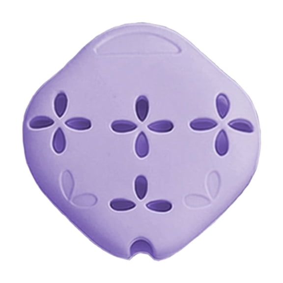 Cthrlog Silicone Aromatherapy Tray Box Multifunctional Deodorizing Bath Bomb Holder for Bathroom Spa Relaxation Purple Non-Slip Soft Material