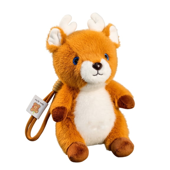 Cthrlog Stuffed Animal Cute Red Panda Plushies with Metal Clip, Soft Bedtime Toy & Bag Charm, Portable Gifts for Kids Students Birthday Christmas