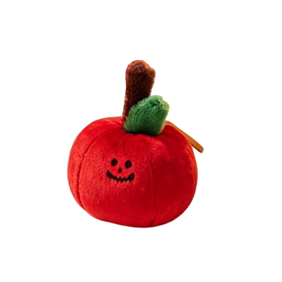 Cthrlog Stuffed Animal Plushies Bedtime Soft Plush Toy Cute Red Pumpkin Doll with Smiley Face, Seasonal Halloween Decor Gifts for Kids Adults