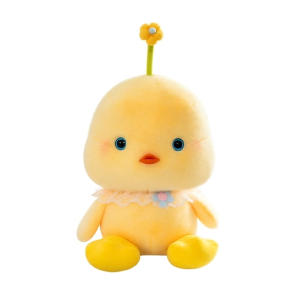 Cthrlog Stuffed Animal Plushies Bedtime Soft Plush Toy Cute Weighted Chick with Antenna, Adorable Gift for Toddlers Kids Birthday Christmas Holiday, Yellow Soft Plush