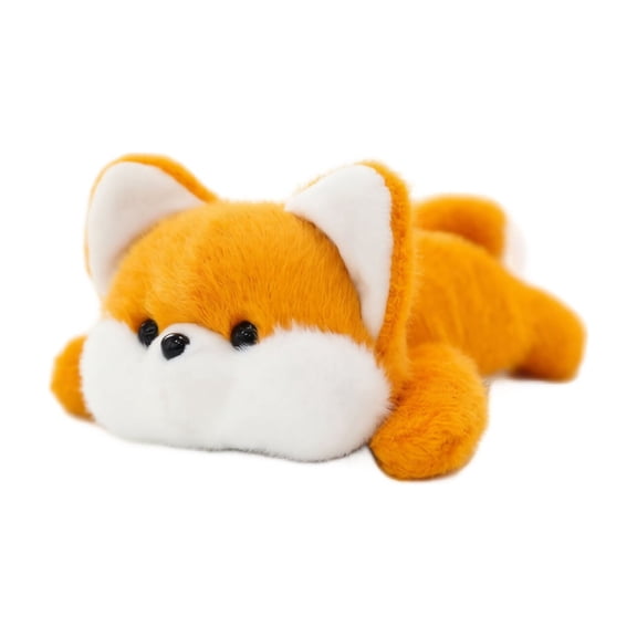Cthrlog Stuffed Animal Plushies Bedtime Soft Plush Toy Weighted Cute Gifts, Adorable Fox Design for Kids Girls Boys Collectors, Birthday Christmas Holiday Present, 14 Inch Orange White