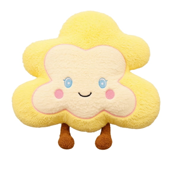 Cthrlog Stuffed Animal Plushies Bedtime Soft Plush Toy Weighted Stuffed Animals Cute Cloud Design with Rosy Cheeks, Gifts for Kids Toddlers Birthday Christmas
