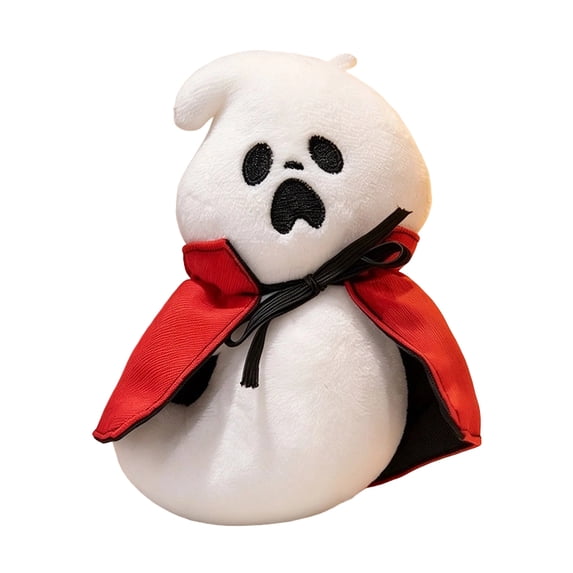 Cthrlog Stuffed Animal Plushies Bedtime Soft Plush Toy Weighted Stuffed Animals Cute Ghost Doll with Red Cape Halloween Decoration Party Favor Gifts for Kids