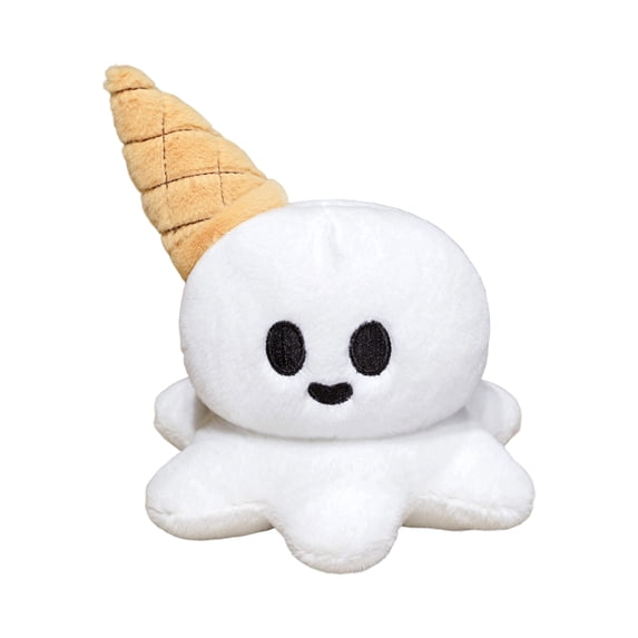 Cthrlog Stuffed Animal Plushies Bedtime Soft Plush Toy Weighted Stuffed Animals Cute Ghost Ice Cream Cone Design Halloween Decor Gifts for Kids