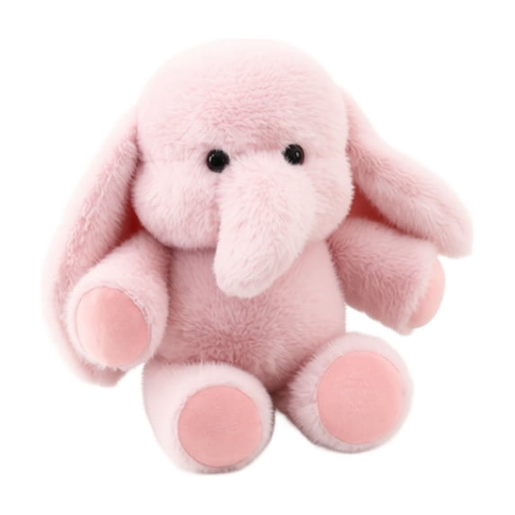 Cthrlog Stuffed Animal Plushies Bedtime Soft Plush Toy Weighted Stuffed Animals Cute Gifts Ultra Soft Pink Elephant with Floppy Ears for Toddler Nursery Decor Birthday Baby Shower
