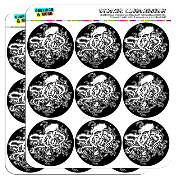 Cthulhu 2" Scrapbooking Crafting Stickers