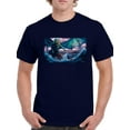 thumbnail image 1 of Cthulhu At Sea T-Shirt Men -Anthony Chirstou Designs, Male 3X-Large, 1 of 4