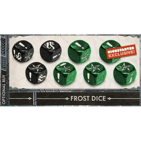Cthulhu Death May Die Kickstarter Exclusive Promo Set of 8 Frost Dice