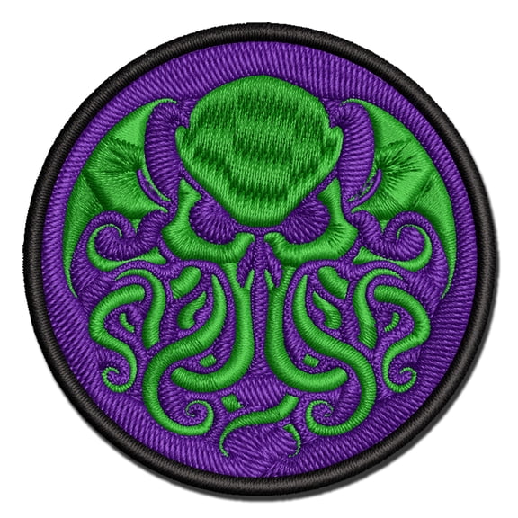 Cthulhu Eldritch Horror Applique Multi-Color Embroidered Hook & Loop Patch - 3 Inch Medium