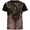 thumbnail image 1 of Cthulhu Greater God Tentacles Costume Adult Black Back T-Shirt, 1 of 1