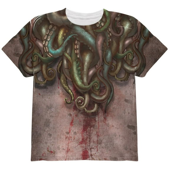 Cthulhu Greater God Tentacles Costume All Over Youth T Shirt