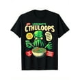 thumbnail image 1 of [Cthulhu Horror T-Shirt] 100% Cotton Cthuloops Cereal Parody T-Shirt - Horror Fans' Halloween Gift for Men Women Dad Mom Friends, S-XXXL, Black, 1 of 5