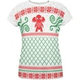 thumbnail image 1 of Cthulhu Lovecraft Dimensions Ugly Christmas Sweater All Over Womens T Shirt Multi 2XL, 1 of 2