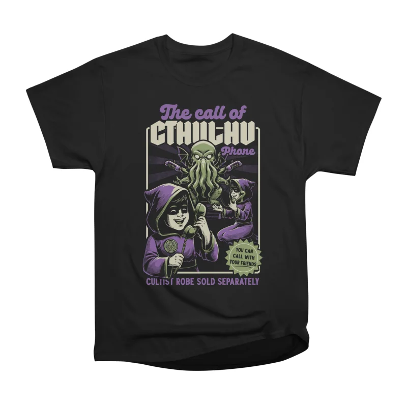Cthulhu Phone Toy Scary Advertisement T-Shirt Tee Gift For Him Merch ...