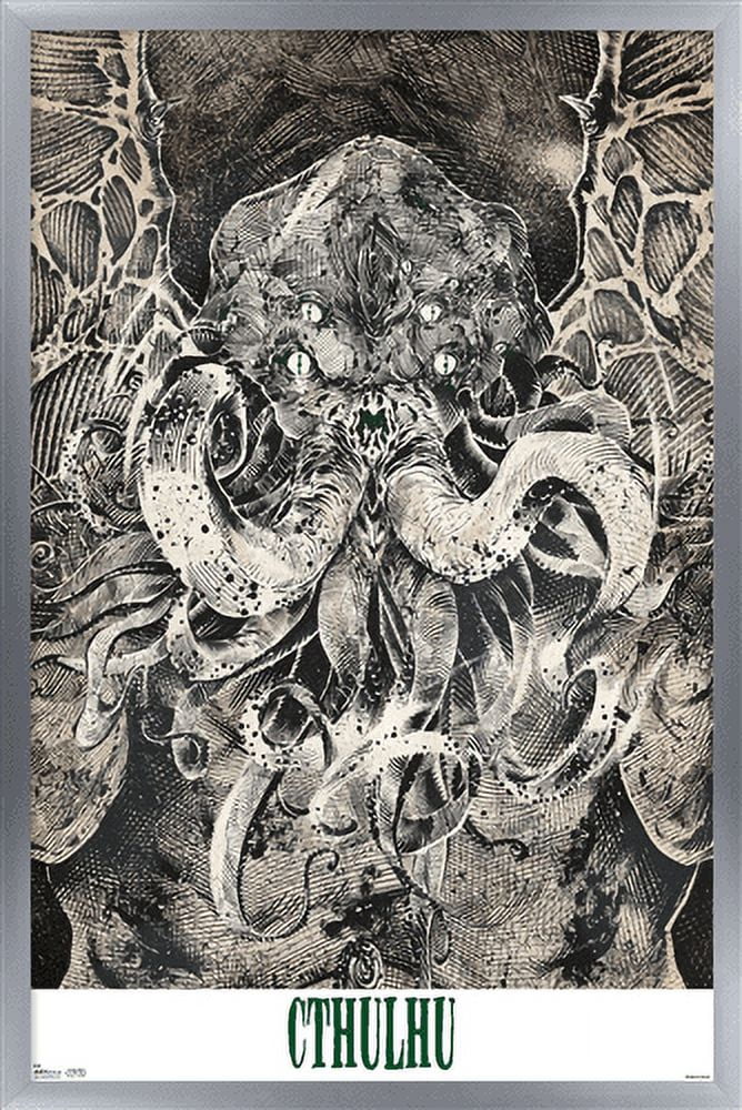 Cthulhu Wall Poster, 14.725" x 22.375", Framed