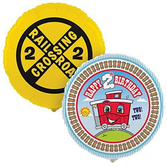 Cti Industries Corporation Two-Two Train 2nd Birthday Foil Balloon