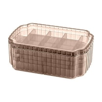 Ctnporpo 3/1 Layer Jewelry Organizer Box For Earrings Rings Necklaces Bracelets Clear Plastic Bead Storage Containers For Crafts