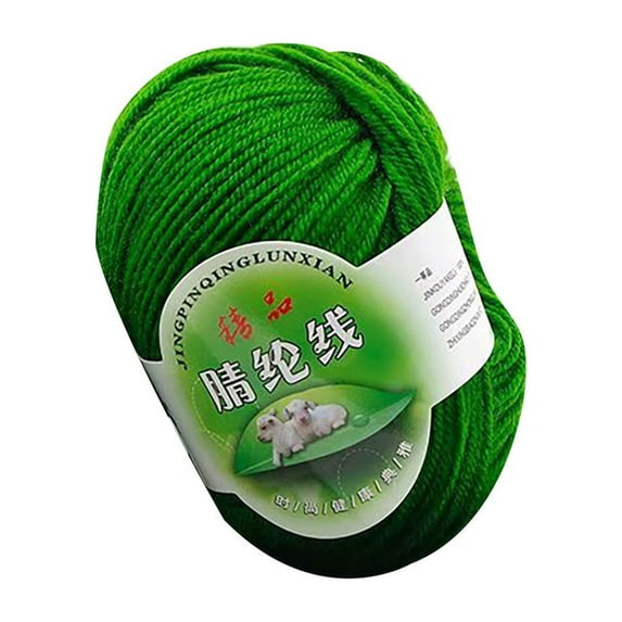 Ctnporpo 50g Chunky Wool Roving Scarf Knit Wool Yarn Thickness Warm Hat Household DIY Knitting Crochet Hook Set