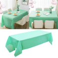 thumbnail image 1 of Ctnporpo Antependium Premium Disposable Plastic Tablecloth (54"x 108") , Rectangle Table Cover for Wedding Party Banquet Cotton Tablecloth Waterproof Tablecloth, 1 of 8