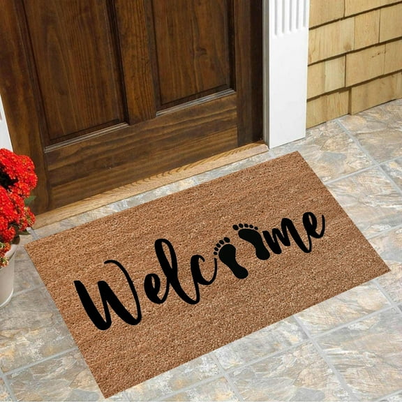 Ctnporpo Barefoot Doormat Beach Doormat Welcome Funny Cute Doormat Door Mat Welcome Friends Doormat Funny Doormat New Home Door Mat Area Rug Carpet