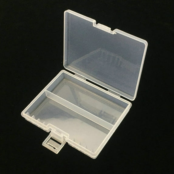 Ctnporpo Battery Storage Box Transparent Large Capacity Portable 48Pcs Rechargeable Battery Container Organizer for Home Storage Shelves