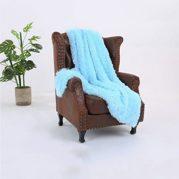 Ctnporpo Blanket Shaggy Long Faux fur Throw Blanket Fuzzy Lightweight Plush Sherpa Fleece Wool Blanket Cotton Blanket