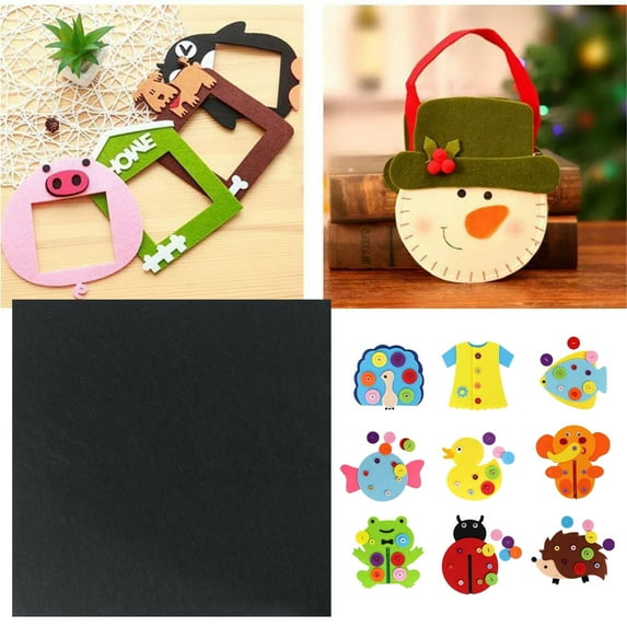 Ctnporpo Children's Hand made Diy Material Bag Hand made Fabric Kindergarten Non Woven Fabric DIY Knitting Crochet Hook Set